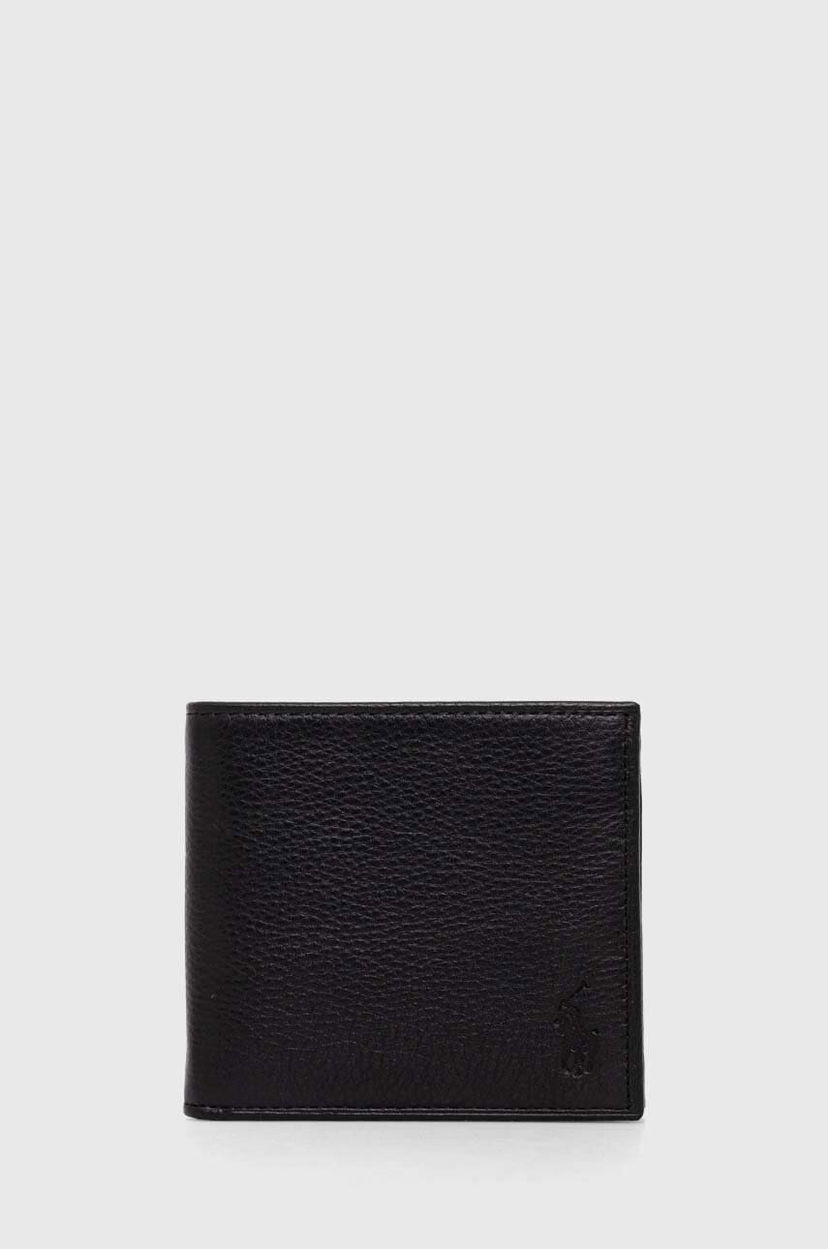Peňaženka Polo by Ralph Lauren Polo Leather Wallet Čierna | 405914235
