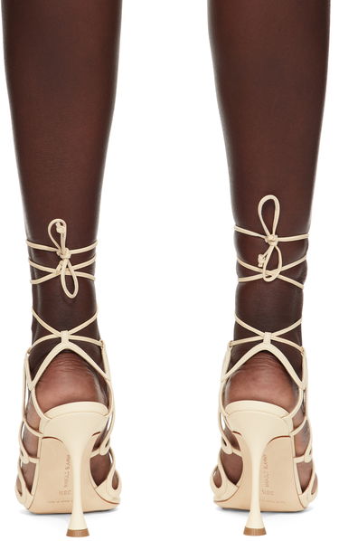 Doplnky Manolo Blahnik Manolo Blahnik Fawda Heeled Sandals Béžová | 125-2839, 1