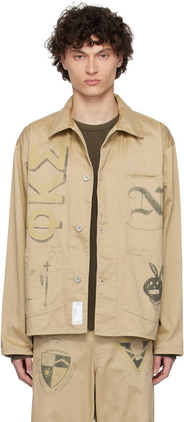 Bunda Neighborhood Neighborhood Memorial Coverall Jacket Béžová | 251AQNH-JKM01, 0