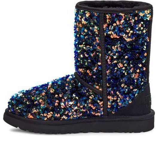 Tenisky a topánky UGG UGG Classic Short Stellar Sequin Snow Boots Modrá | 1112514-BLK, 0