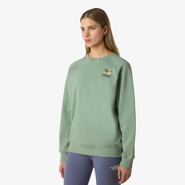 Mikina The North Face The North Face Women's Connect Relaxed Crew Sweatshirt Zelené | NF0A8E4JBQ11, 1