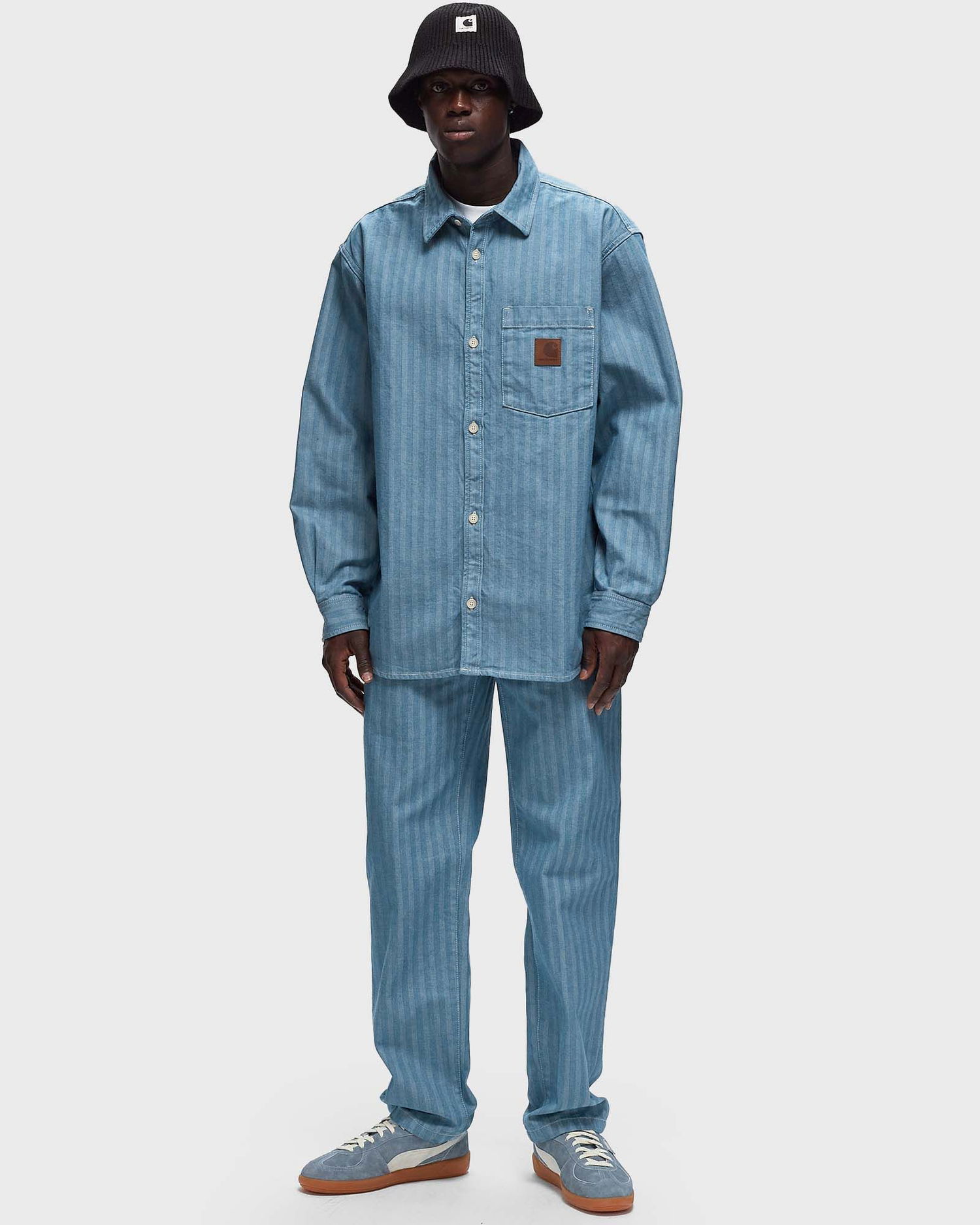 Bunda Carhartt WIP Menard Shirt Jacket Modrá | I033577-01.02, 1