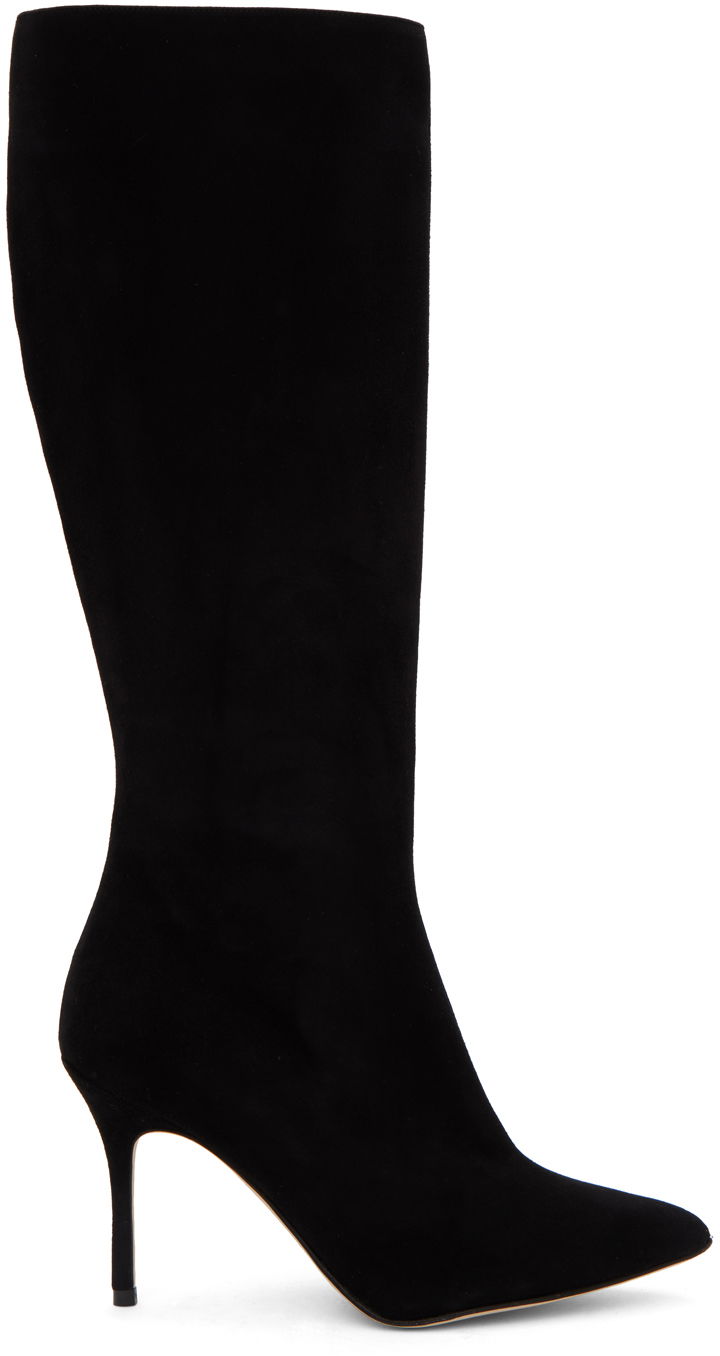 Oblečenie Manolo Blahnik Manolo Blahnik Oculara Suede Tall Boots Čierna | 322-2404-0003, 0
