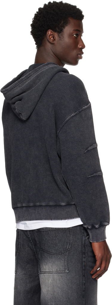 Mikina Dime Dime Premium Waffle Zip Hoodie Čierna | DIMESU258BLK, 2