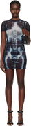 Jean Paul Gaultier 'The Squeletor' Mesh Minidress