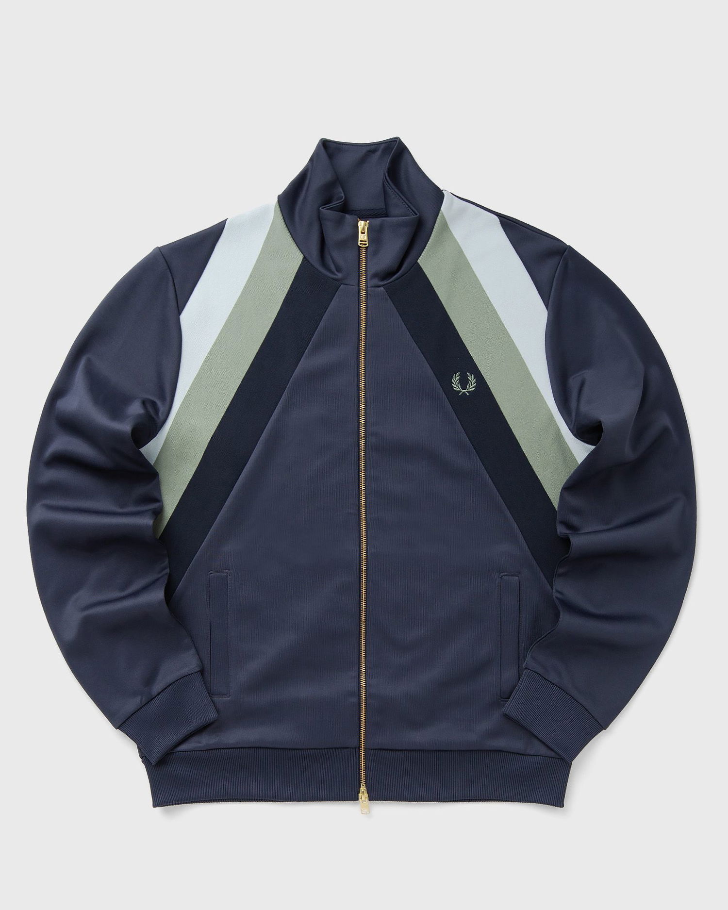 Bunda Fred Perry Striped Panel Track Jacket Navy | J1320-738, 1