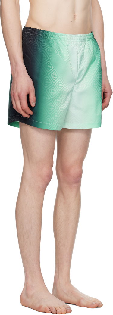 Plavky Casablanca Casablanca Gradient Monogram Jacquard Swim Shorts Zelené | MPF25-TR-224-01, 1