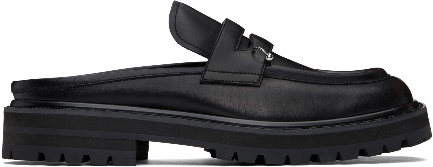 Tenisky a topánky Marni Leather Piercing 2.0 Chunky Slip-on Loafers Čierna | SBMR003803 P5088, 0