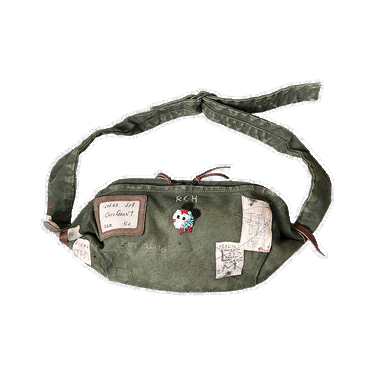 Ľadvinka KAPITAL Canvas Little Snufkin Bag Zelené | EK 1124 KHAK, 0