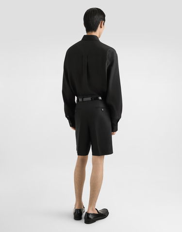 Košeľa Dolce & Gabbana Dolce & Gabbana Heraldic Patch Linen Shirt Čierna | G5MS2ZFU4IKN0000, 2