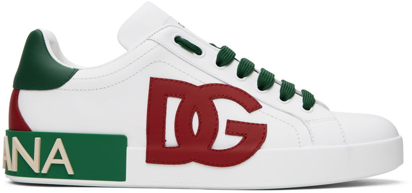 Tenisky a topánky Dolce & Gabbana White Portofino Sneakers Rôznofarebný | CS1772AN384