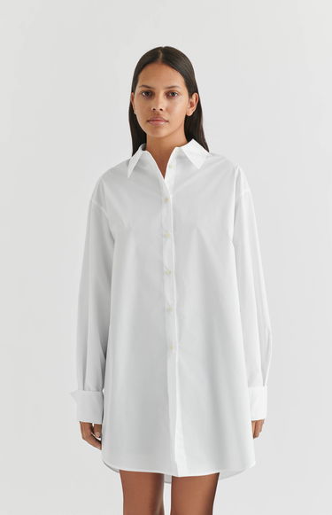 Šaty AXEL ARIGATO Parker Shirt Dress Biela | A2121003, 5