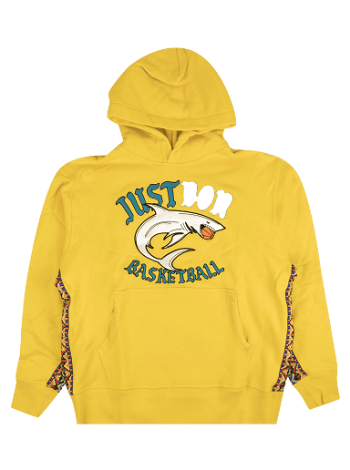 Just Don Embroidered Basketball Shark Hoodie 4925 100000106EBSH YELL