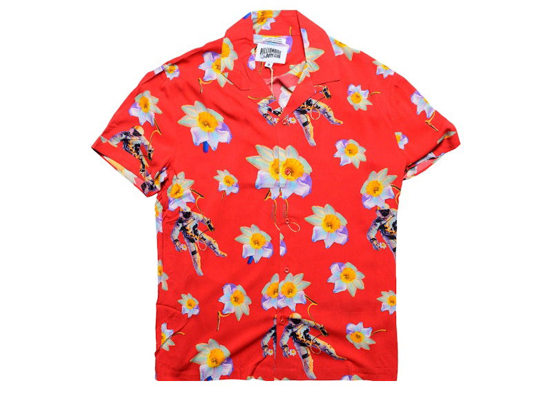 Košeľa BILLIONAIRE BOYS CLUB Billionaire Boys Club Dream Space Woven Shirt Červená | 8014601RED