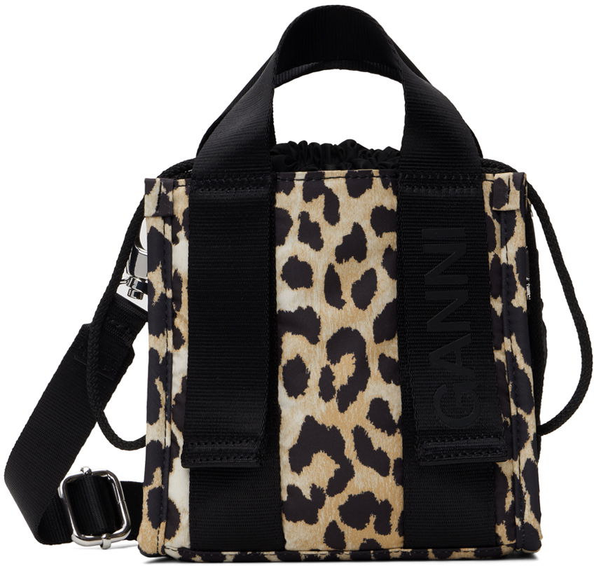 Tote bag GANNI Mini Tech Tote Bag Hnedá | A5060, 0