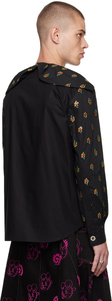 Košeľa Chopova Lowena Exclusive Black Floral Embroidered Shirt Čierna | 2186, 2
