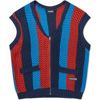 Sveter Pleasures Hombre Cardigan Vest Červená | P23F028-MLT, 1