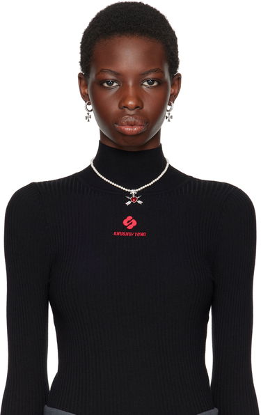 Náušnice SHUSHU/TONG YVMIN Edition C-Shape Cruciate Flower Earrings Metalická | 23318SLV00DN2, 2