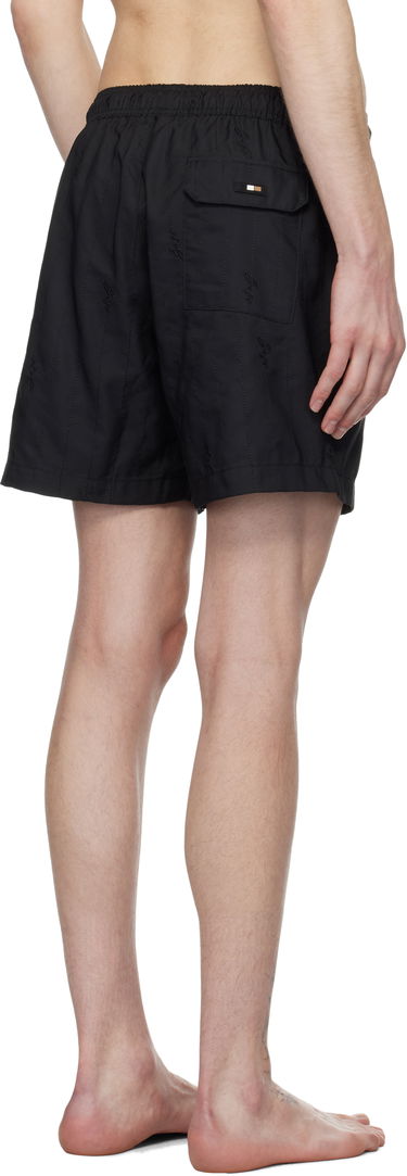 Plavky BOSS BOSS Embroidered Swim Shorts Čierna | 50534310, 2