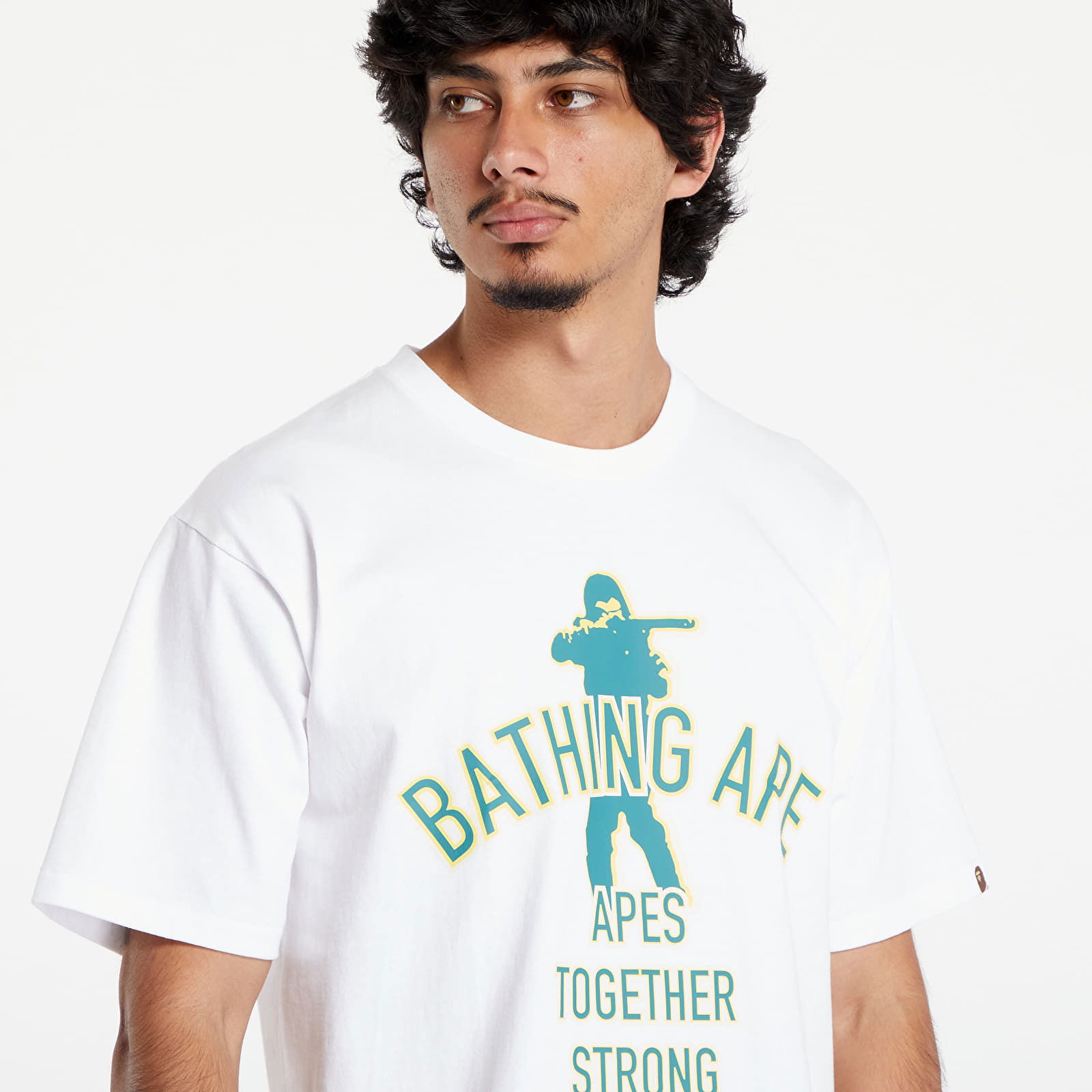 A BATHING APE Soldier Ats Tee White