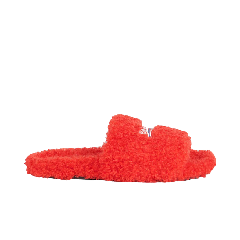 Tenisky a topánky Balenciaga Furry Slide Red White W Červená | 654261W2DO16596