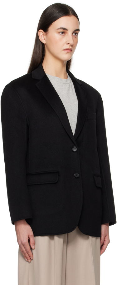Bunda Anine Bing Black Single-Breasted Blazer Čierna | A-01-7073-000, 4