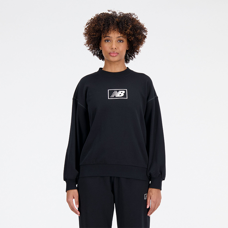 Mikina New Balance Hoodie Čierna | WT33514BK, 0