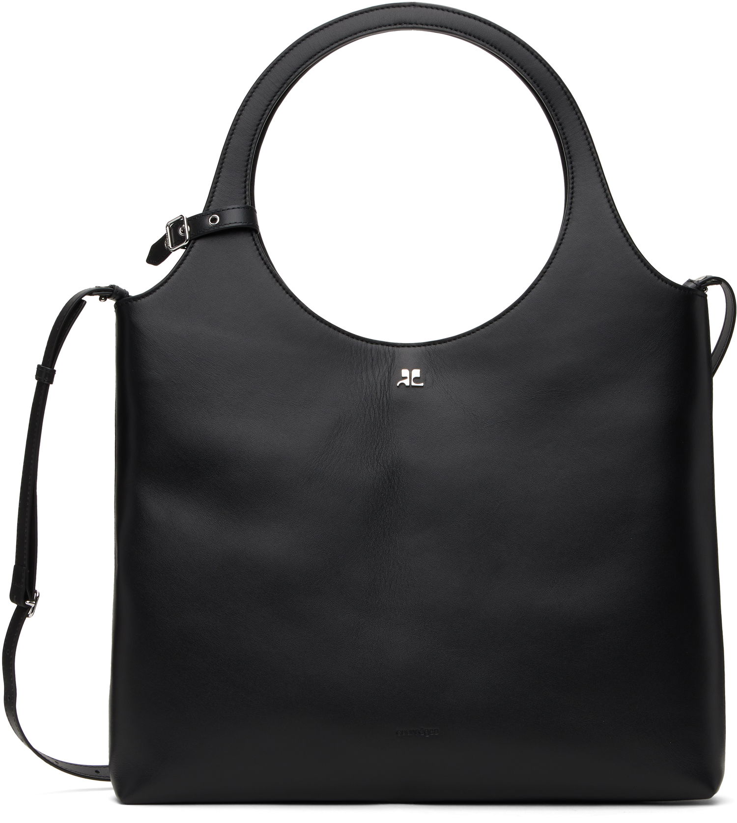 Kabelka Courrèges Courrèges Holy Day Leather Tote Bag Čierna | 125GSA161CR0065, 0