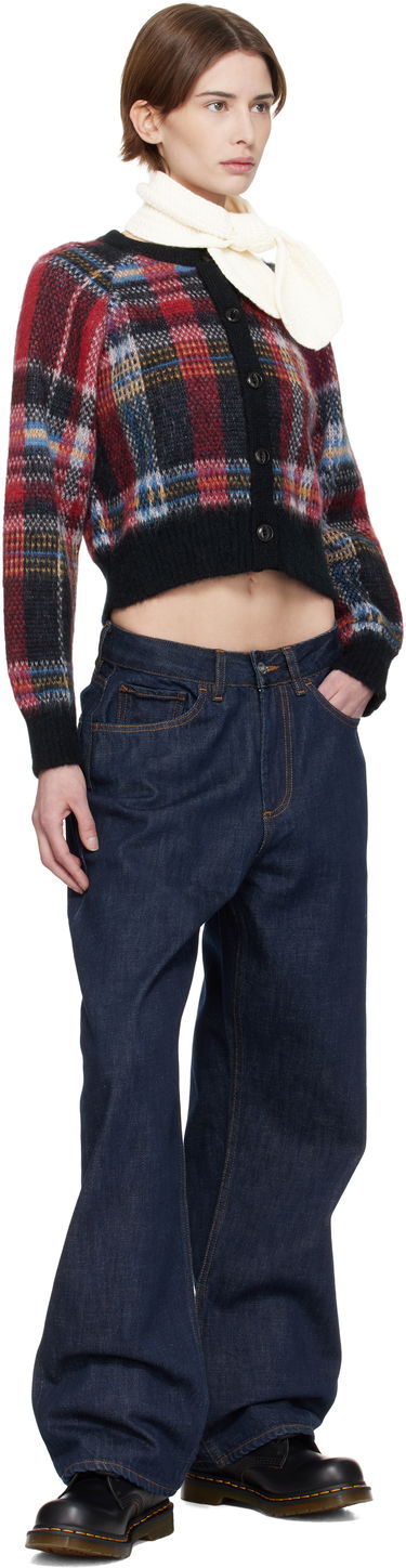 Šál YMC YMC Knitted Slot Scarf Biela | QSXMB, 1
