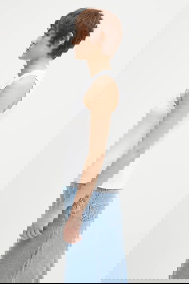 Tielko Carhartt WIP Philips Fitted Tank Top Biela | I034624-02.XX, 3