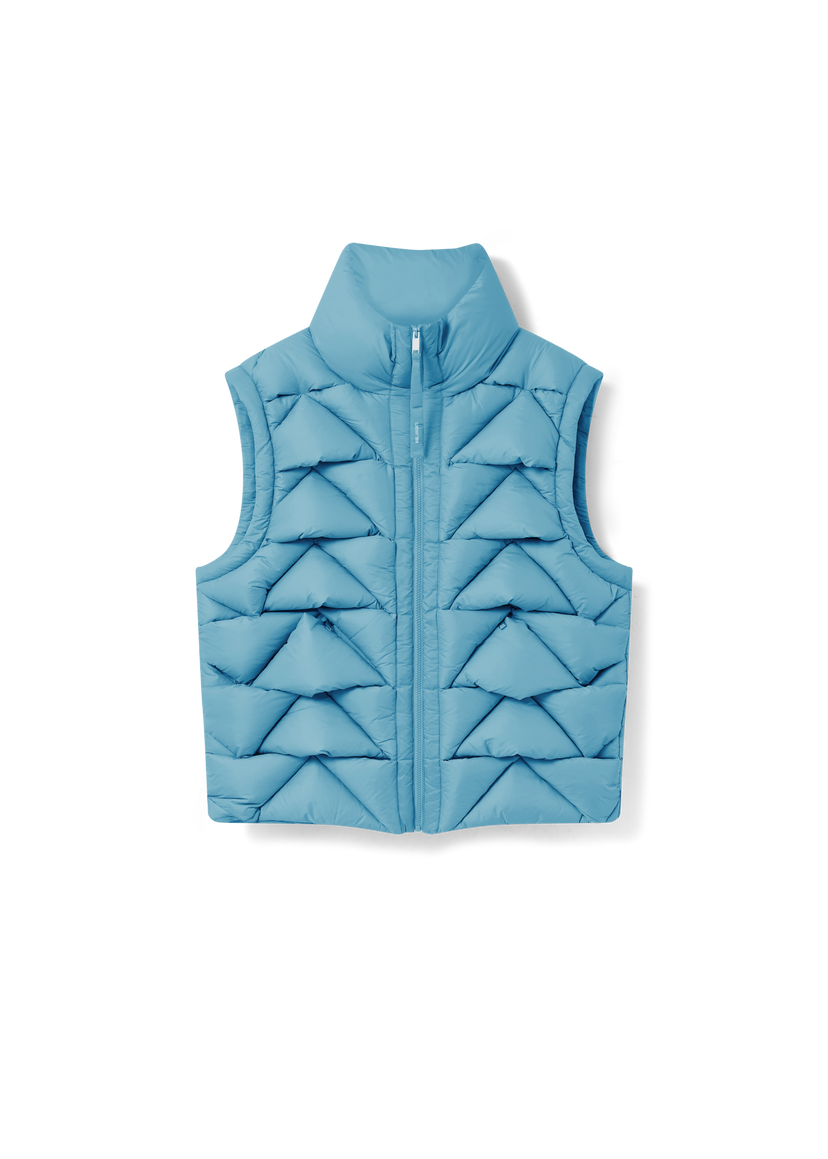 Vesta AXEL ARIGATO Geometric Quilted Puffer Vest Modrá | A3126002