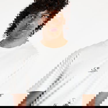 Tričko C.P. Company Graphic-Print T-Shirt Biela | 18CMTS318A005431G-103, 1