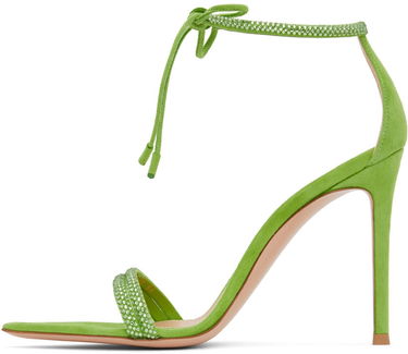 Tenisky a topánky Gianvito Rossi Montecarlo Suede Heeled Sandals Zelené | G61408-15RIC-CAM, 2