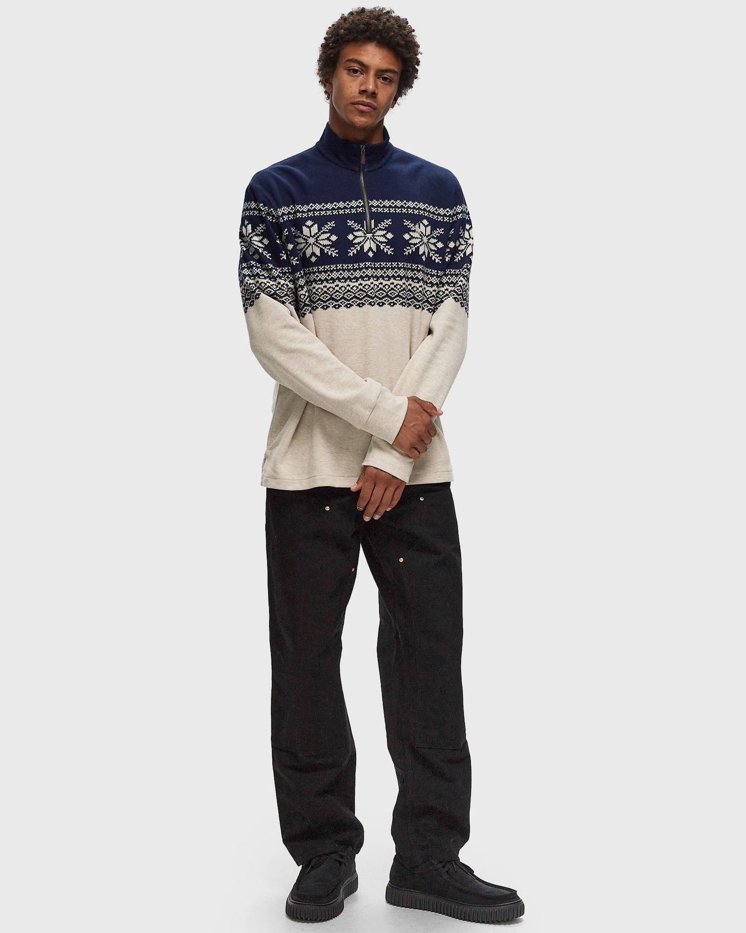 Sveter Polo by Ralph Lauren Half Zip Long Sleeve Sweater Modrá | 710952254001, 1