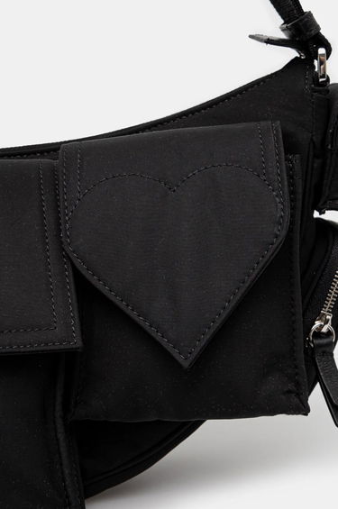 Ľadvinka Fiorucci Nylon Super Pocket Bag Čierna | U01FMABA123NY01BK01, 4