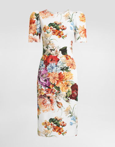 Šaty Dolce & Gabbana Dolce & Gabbana Bouquet-Print Cretonne Dress Rôznofarebný | F6TYCTFSRQUHA5PC, 0