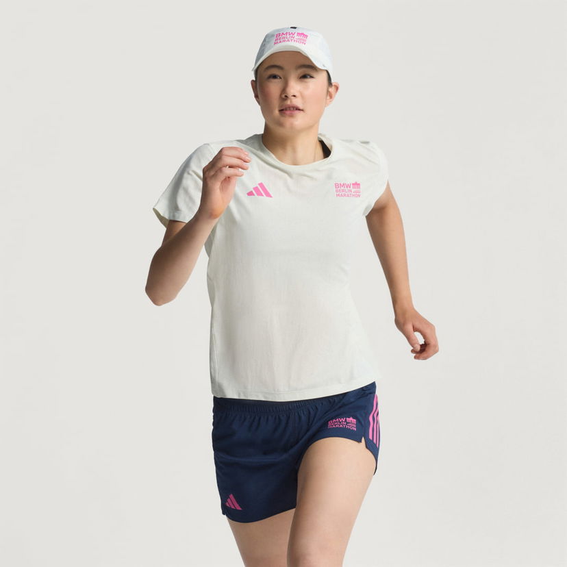 Tričko adidas Performance BMW Berlin-Marathon 2025 Running Tee Biela | JZ6499