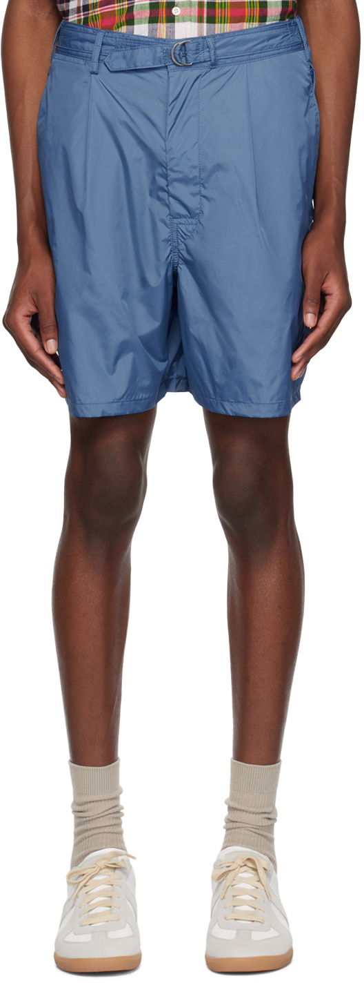 Šortky BEAMS Beams Plus Belted Shorts Modrá | 38250023139, 0