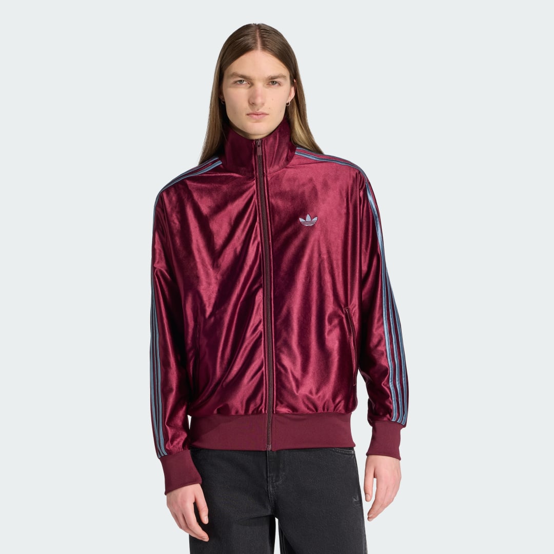 Bunda adidas Performance Firebird Metallic Track Jacket Vínová | KD9371, 0