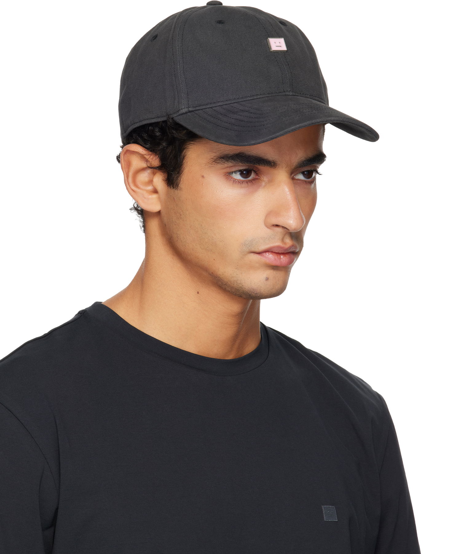 Šiltovka Acne Studios Face-Patch Baseball Cap Šedá | C40418-, 1