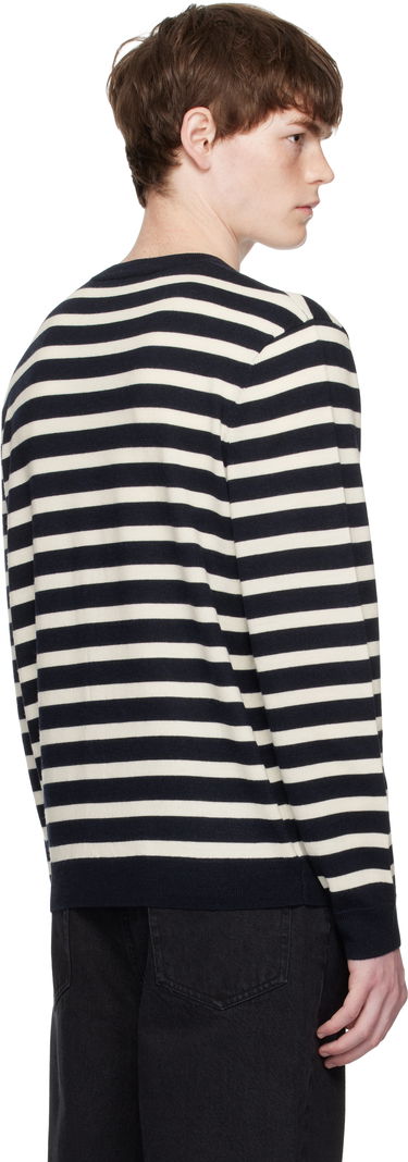 Sveter A.P.C. A.P.C. Matthias Striped Sweater Navy | WVBEC-H23431, 2