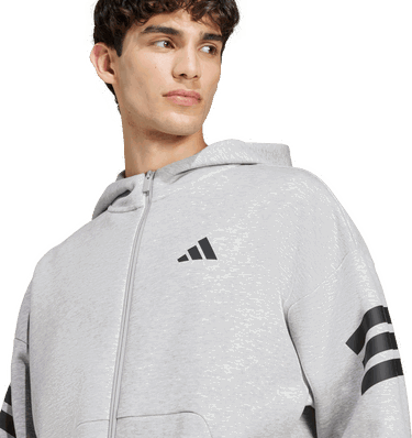 Mikina adidas Originals Future Icon Full-Zip Hooded Jacket Šedá | jd4828, 4
