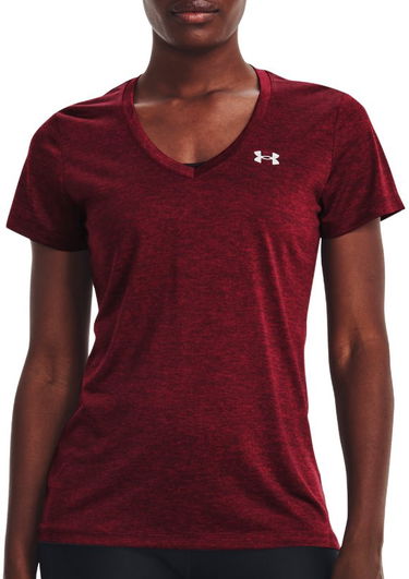 Tričko Under Armour Tech SSV - Twist-MRN Vínová | 1258568-601, 0