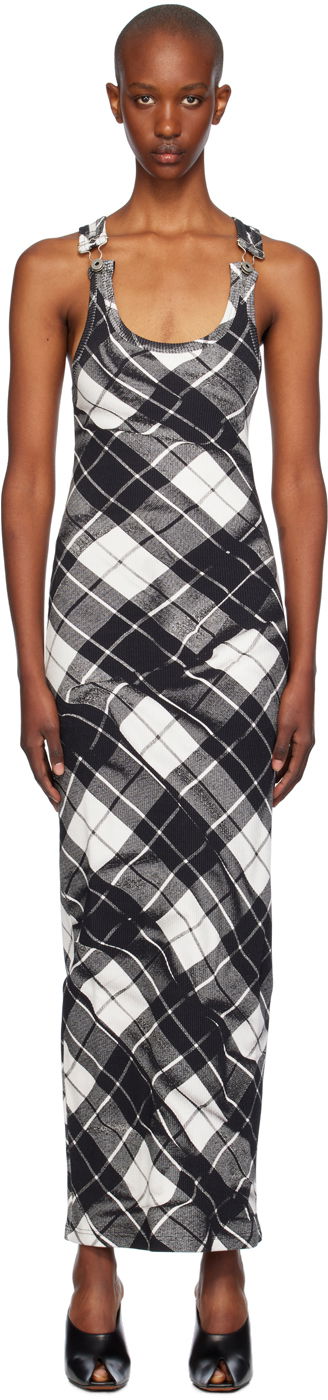 Šaty Jean Paul Gaultier Gaultier Tartan Maxi Dress Čierna | 24/31-F-RO302-J565-000201, 0