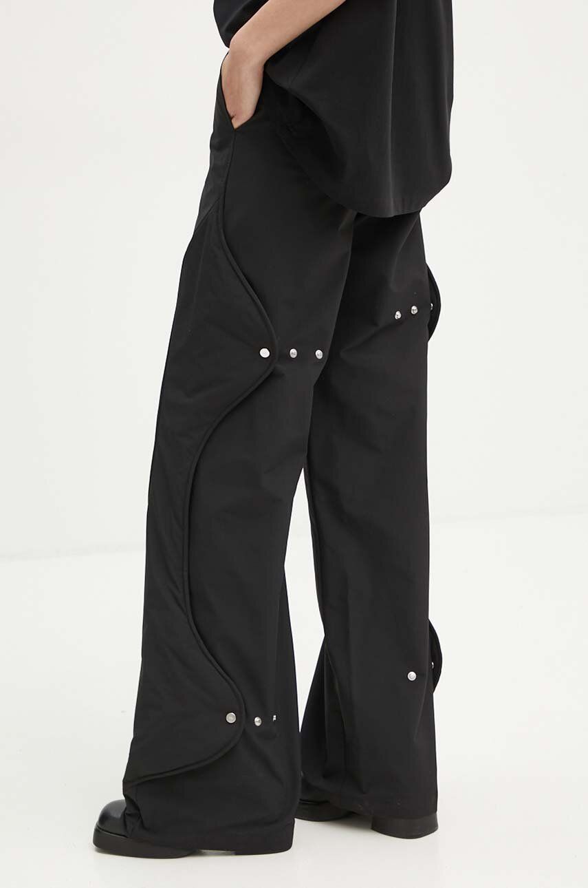 Cargo nohavice HELIOT EMIL High Waist Sculptural Detail Pants Čierna | PREAW24.W.10.174.BLK01, 0