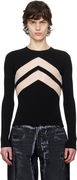 Jean Paul Gaultier 'The Chevrons' Fitted Sweater