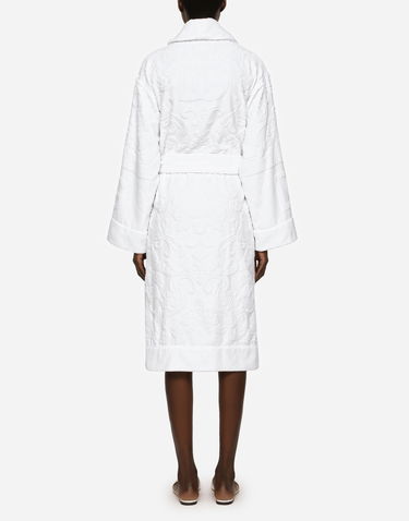Pyžamo Dolce & Gabbana Terry Cotton Bath Robe Biela | TCF009TCAGMU0011, 3