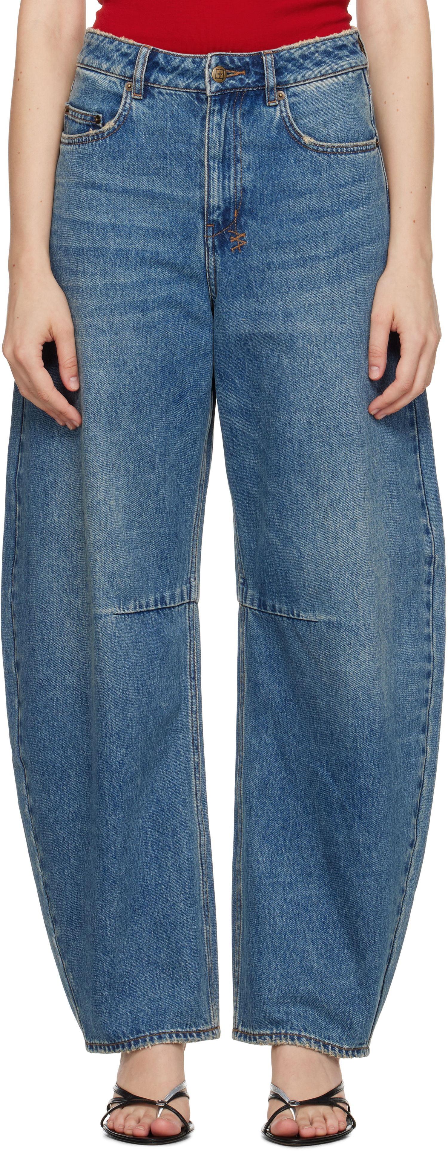 Džínsy Ksubi Barrel Jeans Modrá | WPF25DJ027, 0