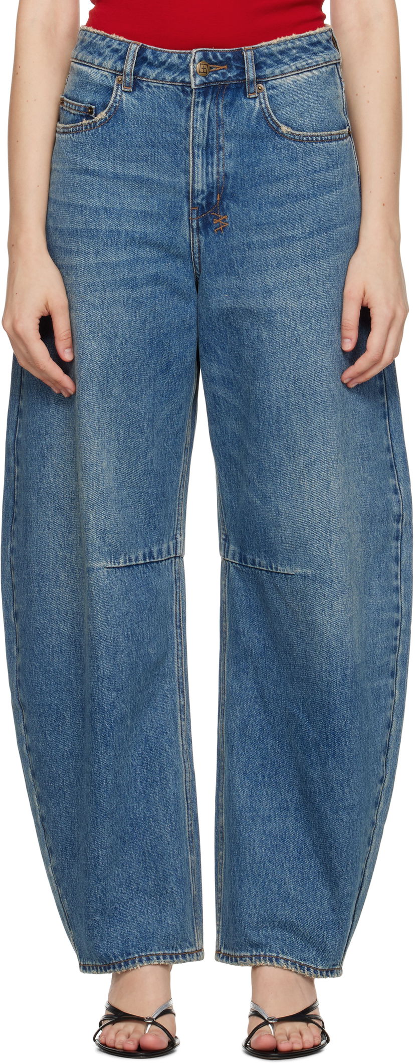 Džínsy Ksubi Barrel Jeans Modrá | WPF25DJ027