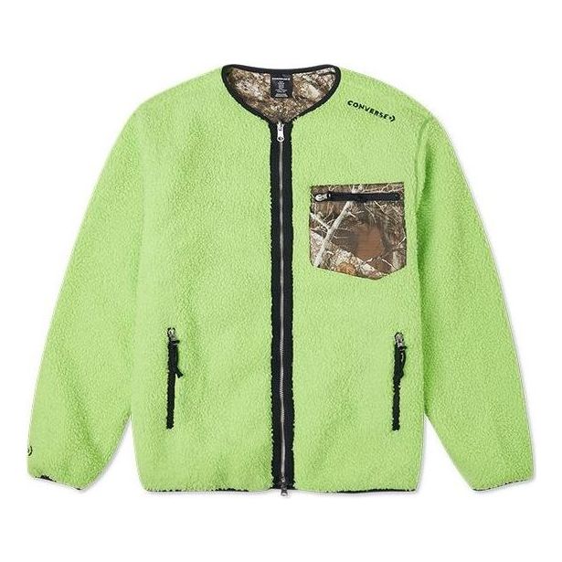 Sveter Converse Reversible Sherpa Jacket Zelené | 10020206-A01
